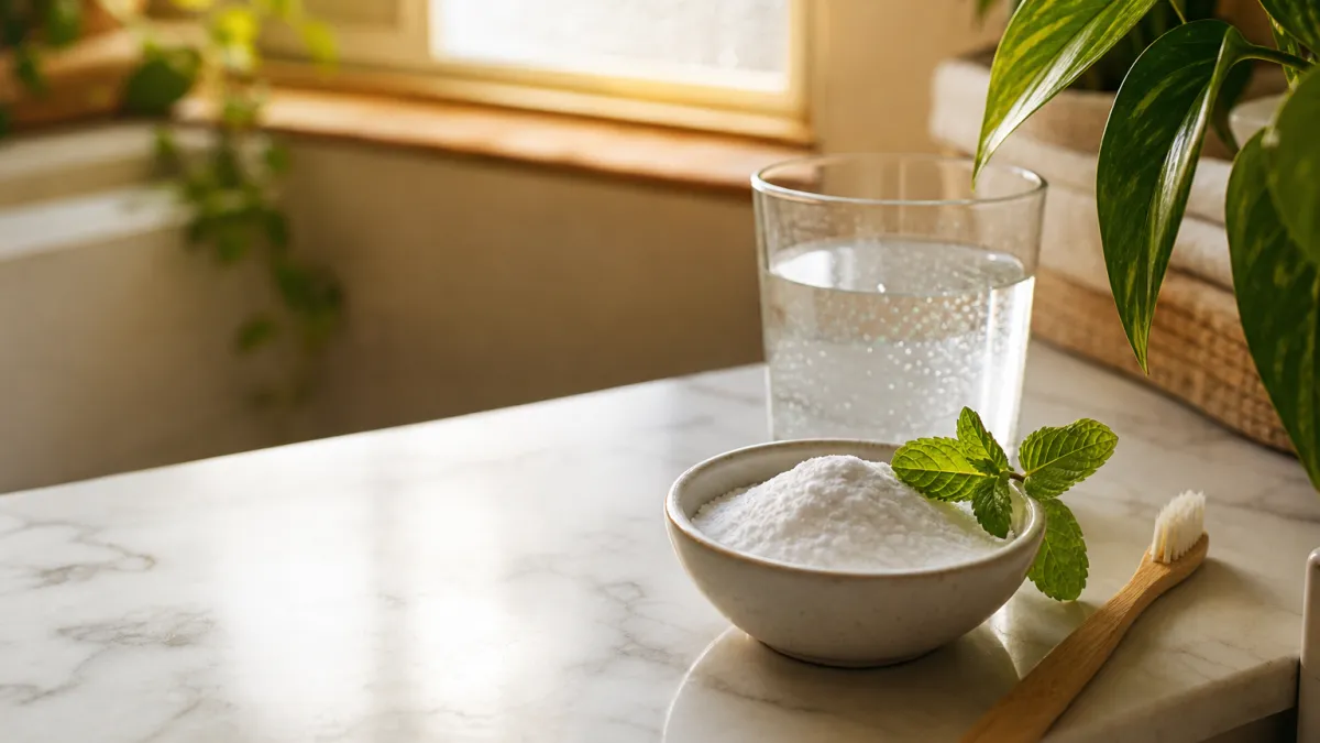 Bicarbonate de sodium en bain de bouche : mode d'emploi